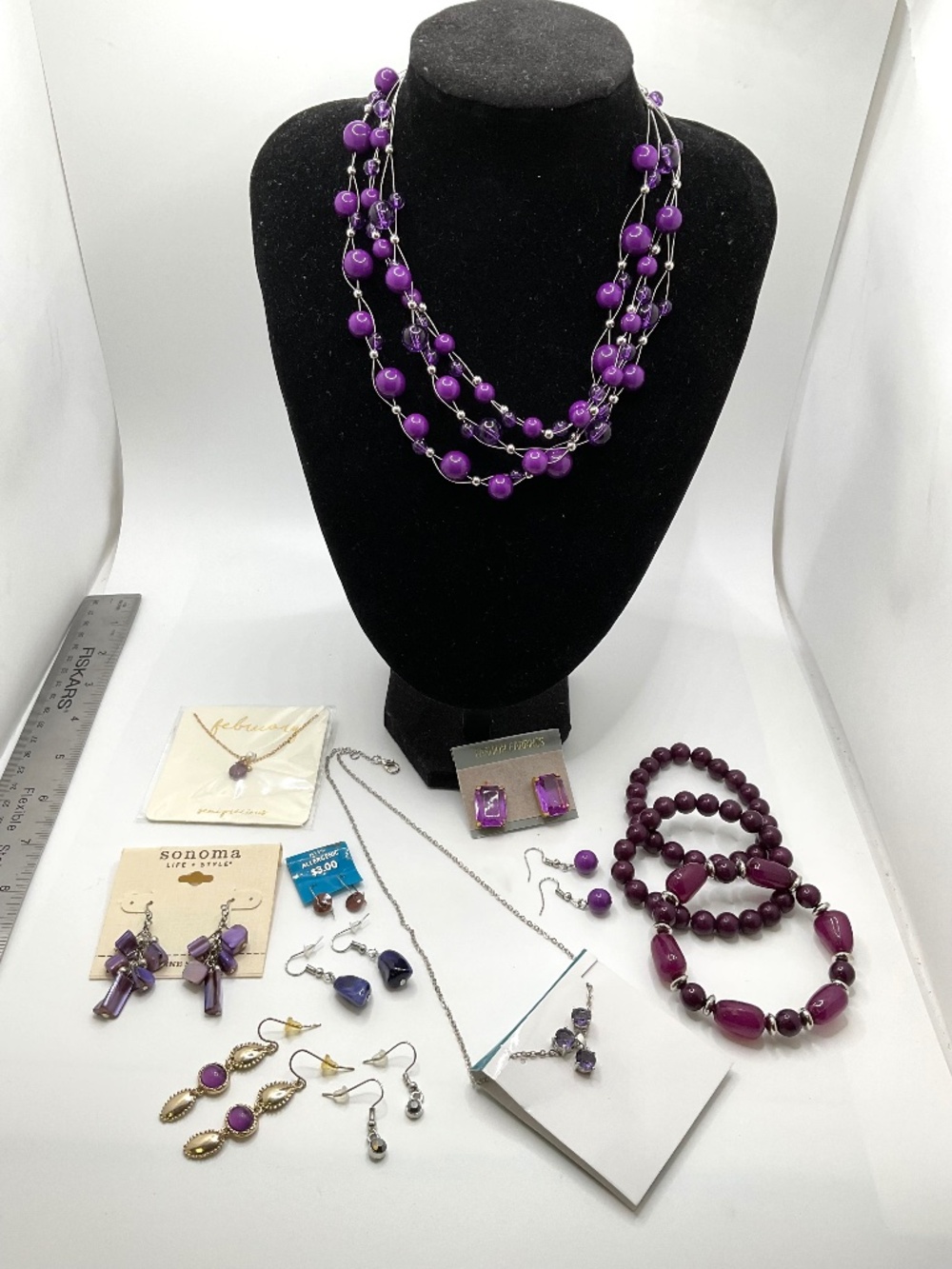 Costume jewelry Purple